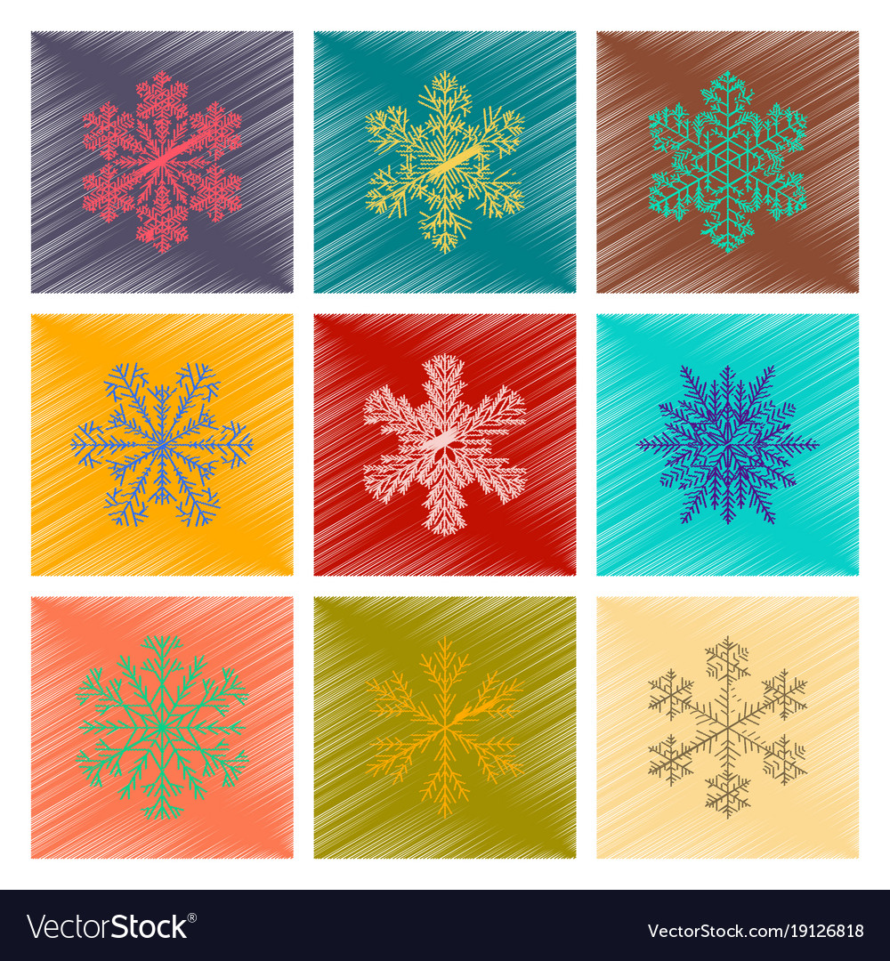 Assembly flat shading style snowflake
