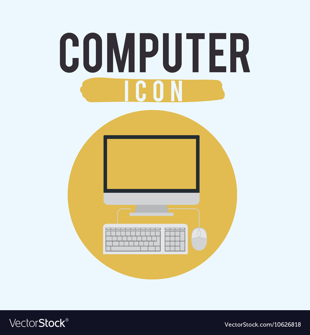 Computer with keyboard and mouse design