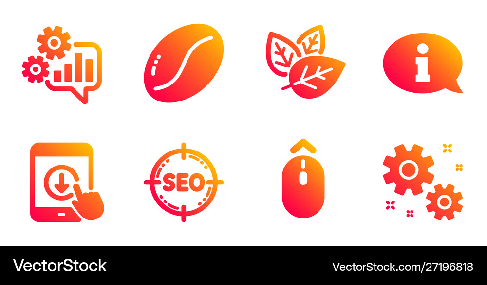 Seo Swipe Up And Scroll Down Icons Set Organic Vector Image