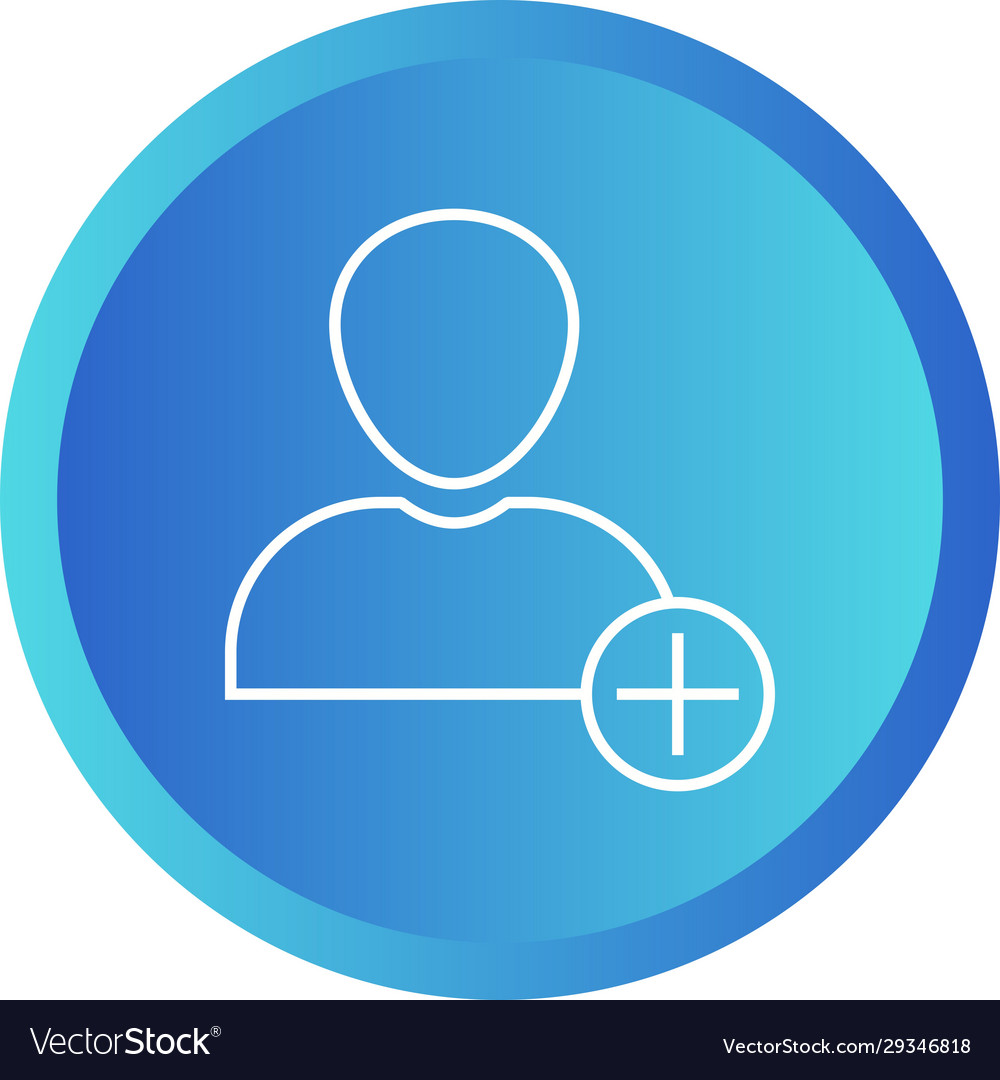 Unique add account line icon