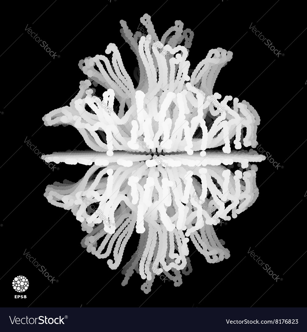 Abstract futuristic design connection structure vector image Abstract futuristic design connection structure