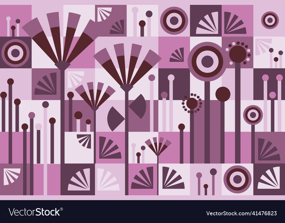 Abstract seamless flat pattern vector image Abstract seamless flat pattern