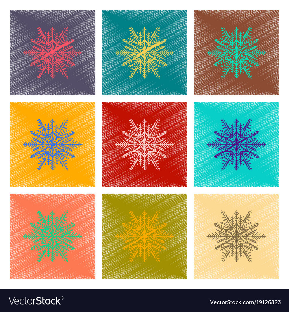 Assembly flat shading style snowflake