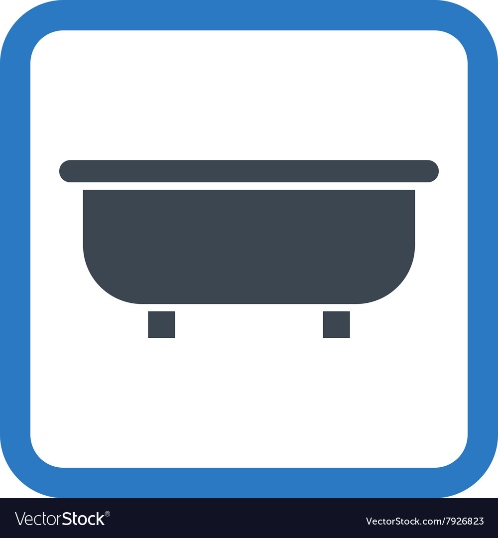 Bathtub flat icon