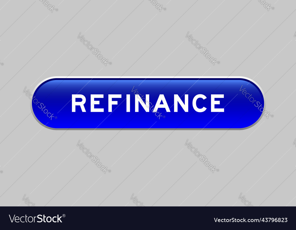 Blue color capsule shape button with word vector image Blue color capsule shape button with word