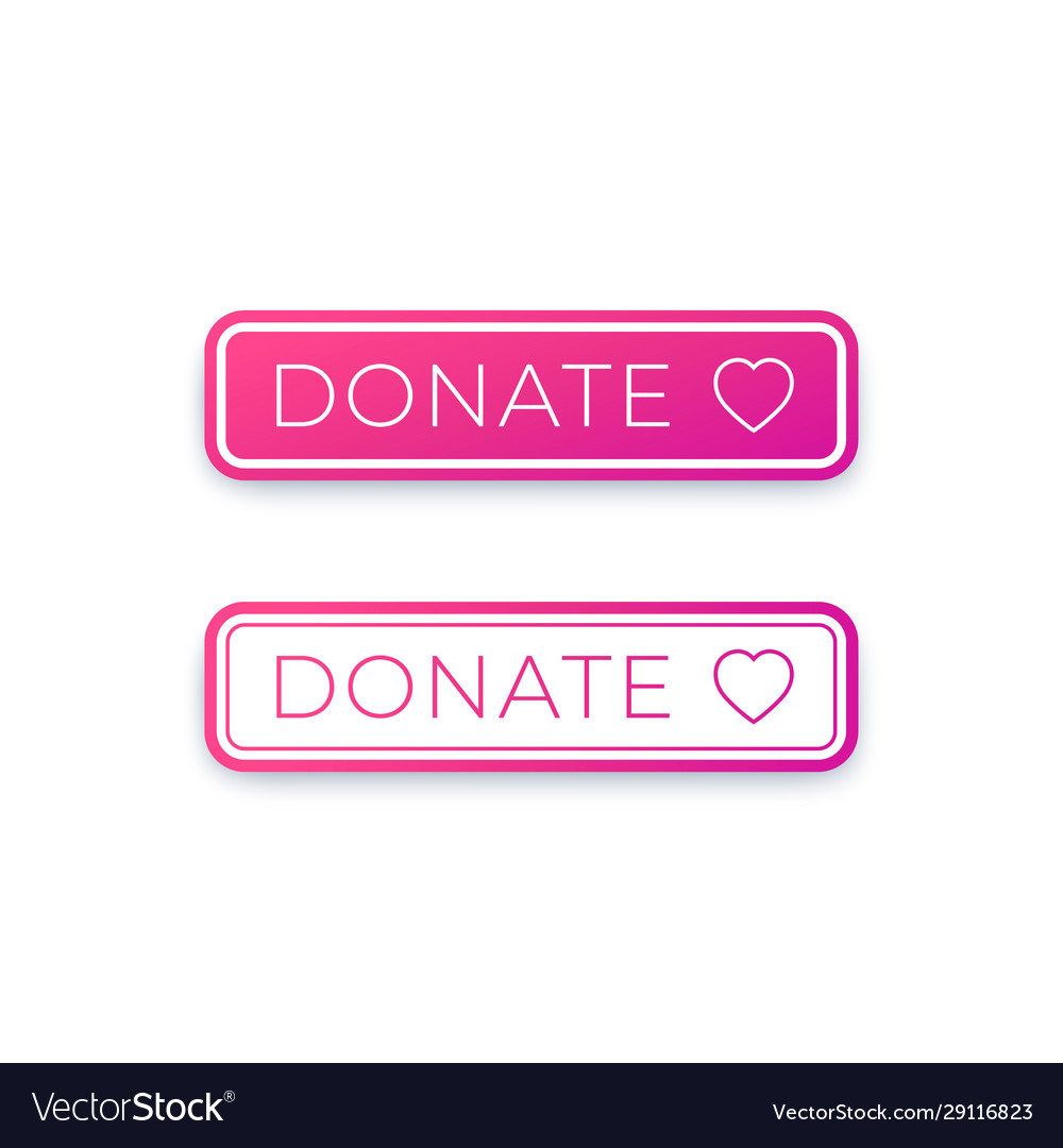Donate button design for website
