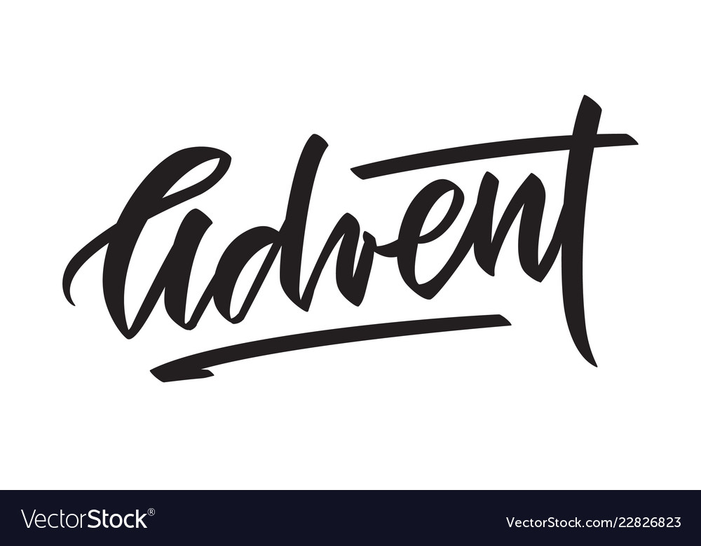 Elegant Advent Calligraphy