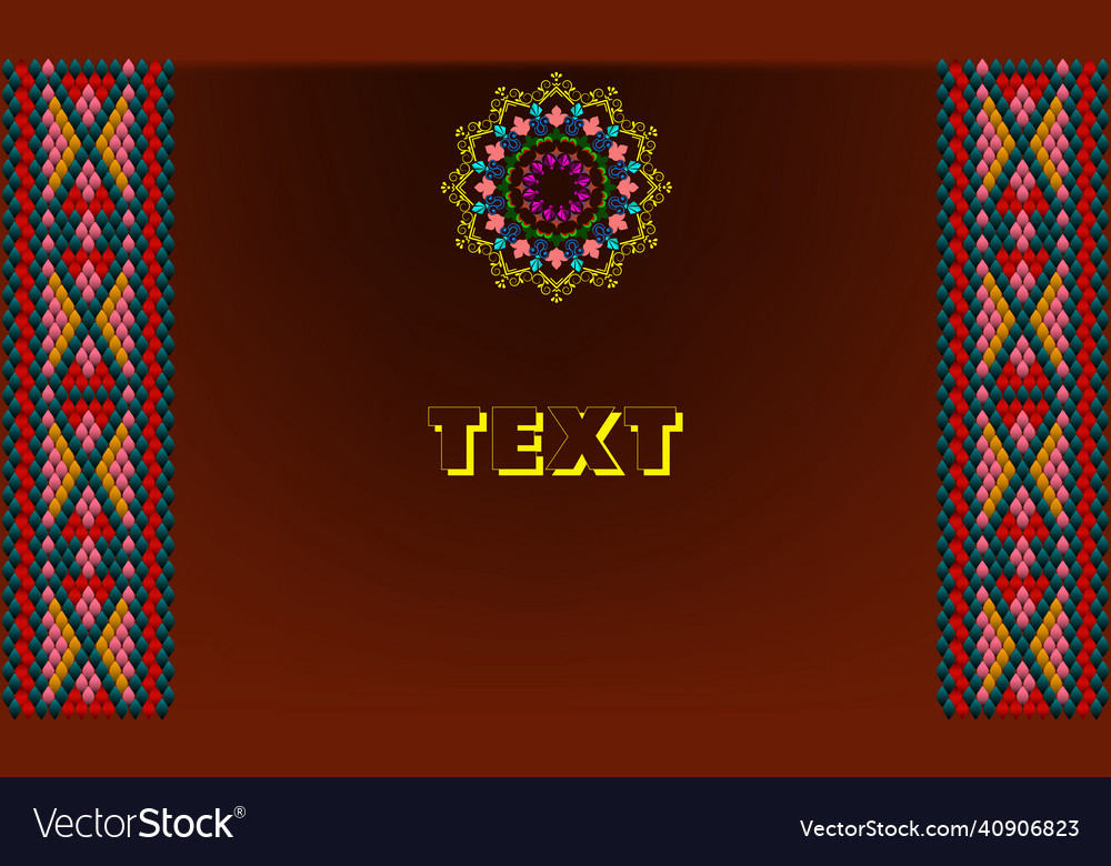 Frame for text in the style of east ornament