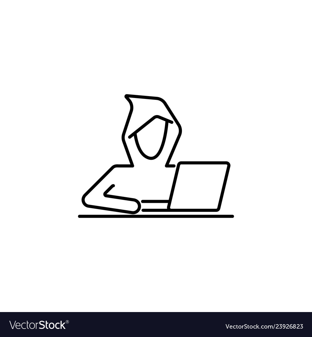 Hacker Icon - Cybersecurity