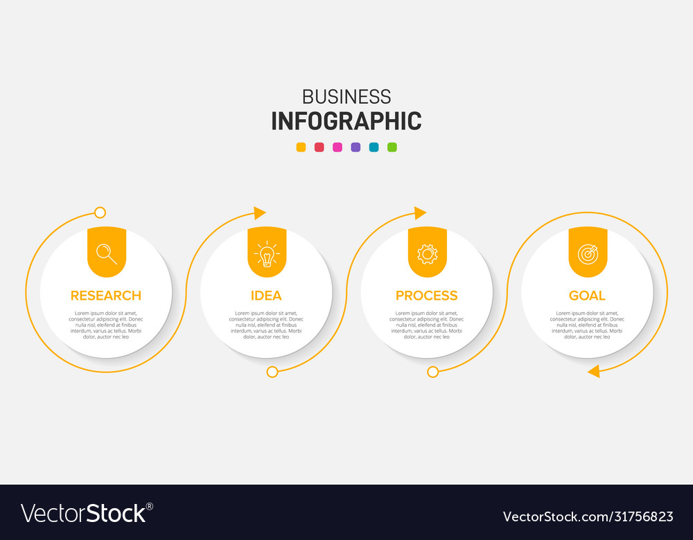 Infographic design with icons and 4 options Vector Image