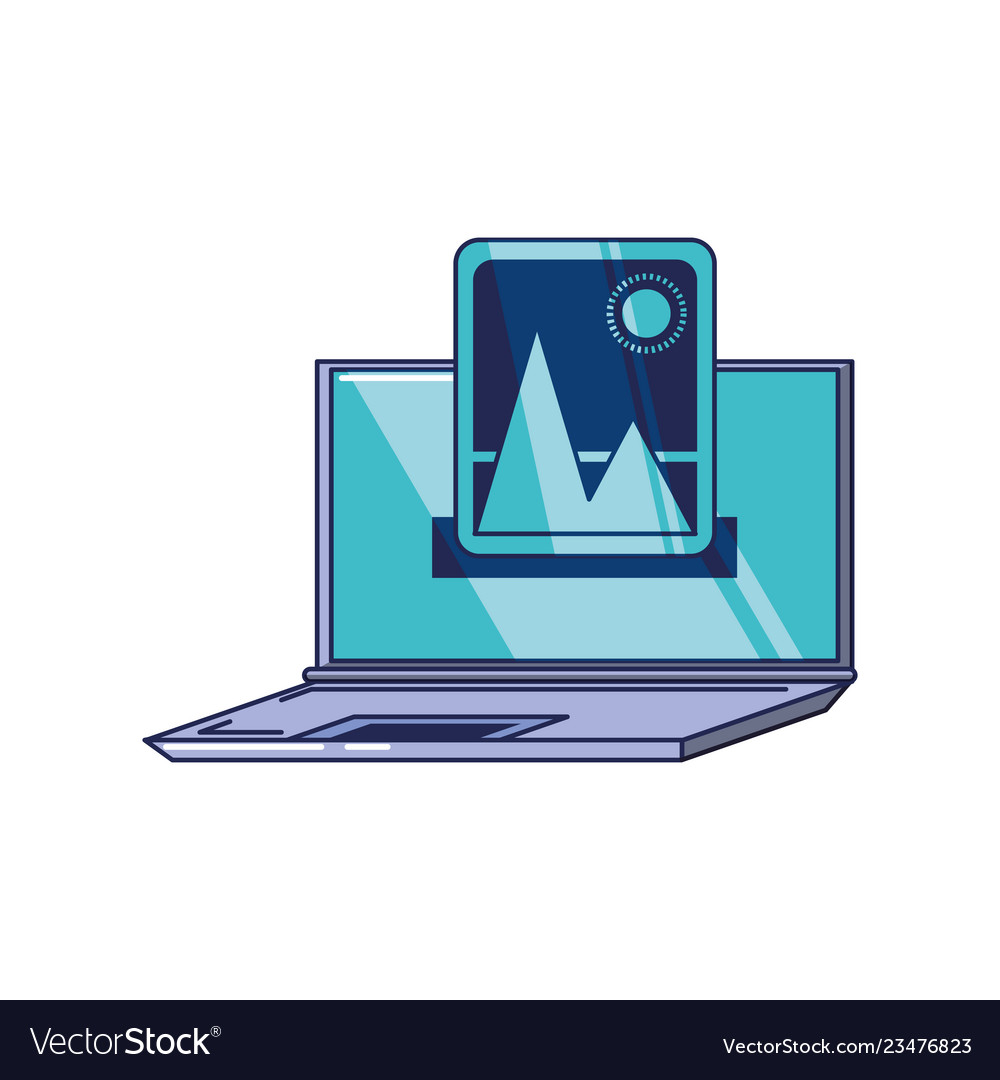 Laptop computer with format image