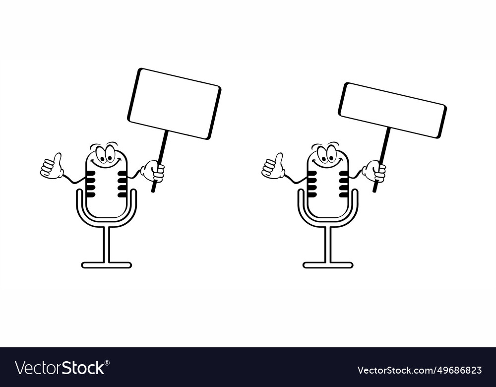 Microphone podcast voice or record and headphone