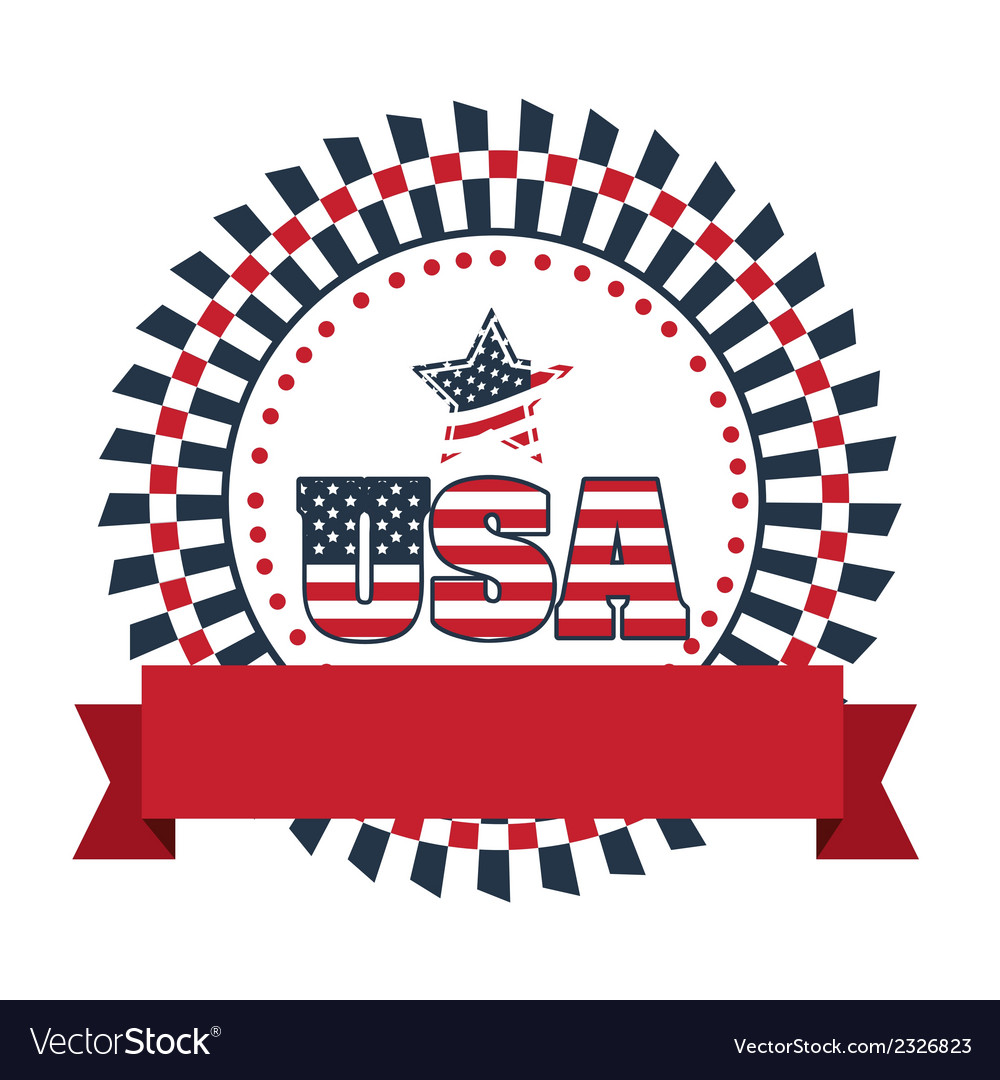 Patriotic united states america usa Royalty Free Vector