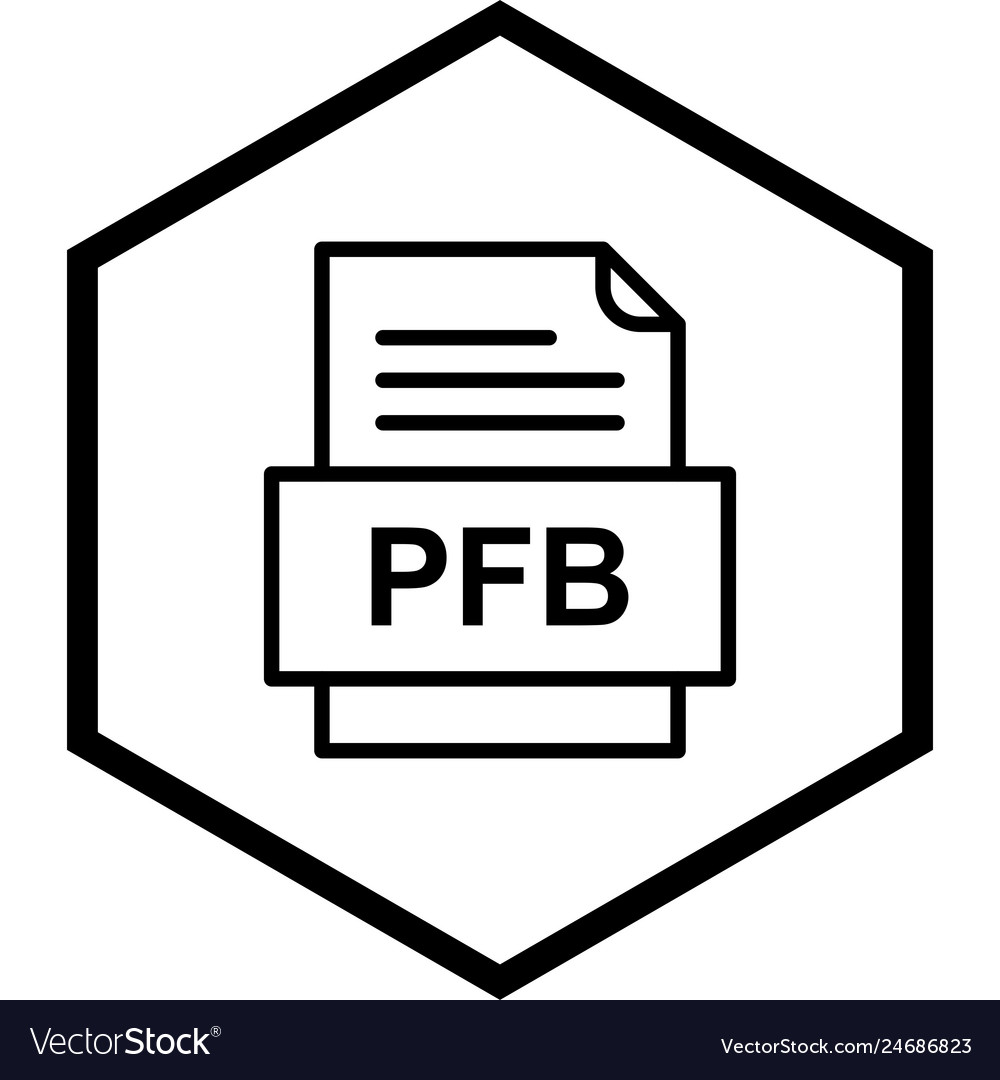 Pfb file document icon