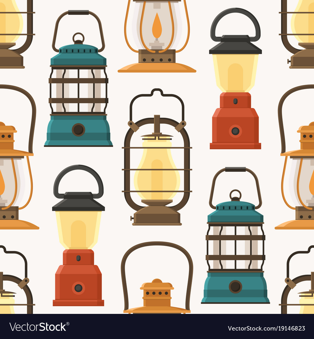 Retro lantern or gas lamp pattern