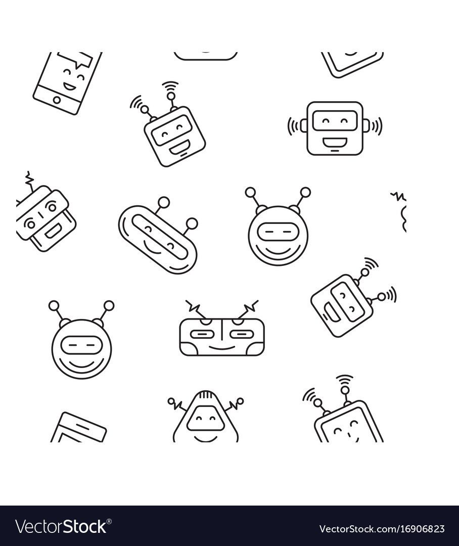 Robot seamless pattern