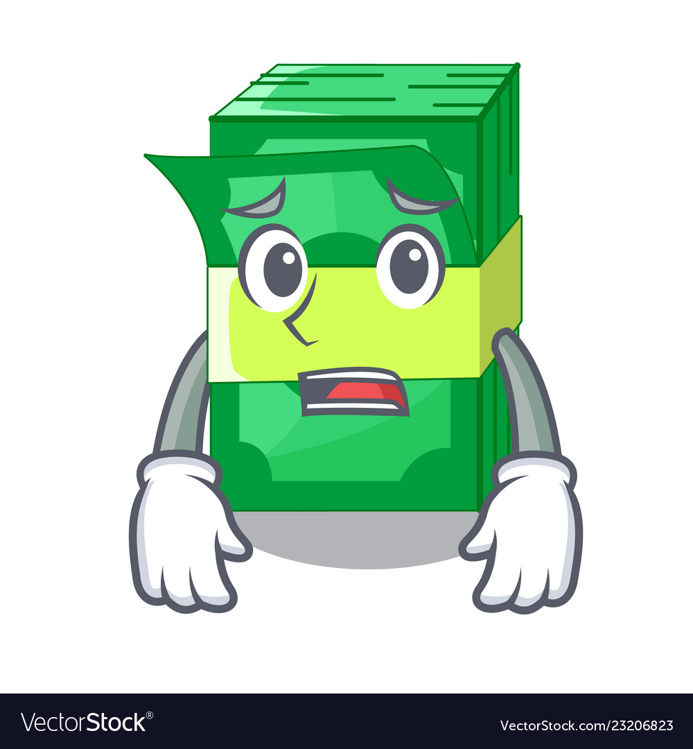 Scared Stack of Money Character