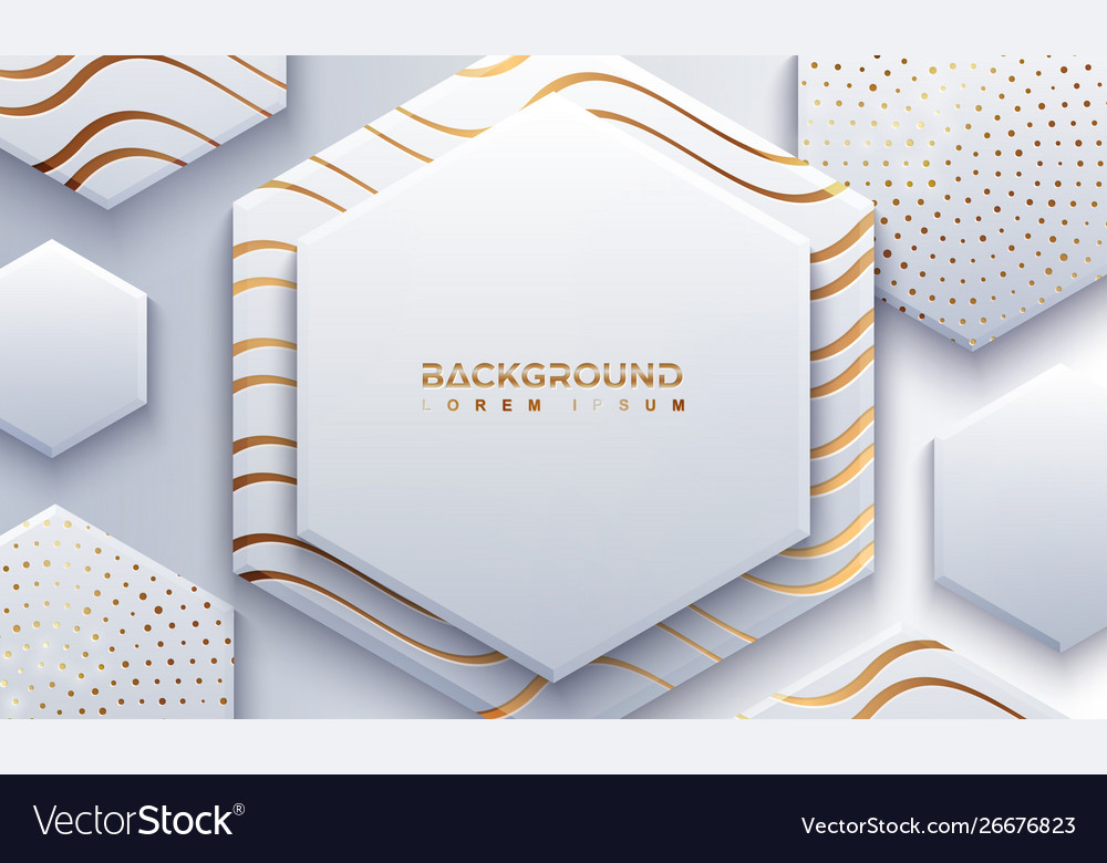 Shimmering Hexagon Background
