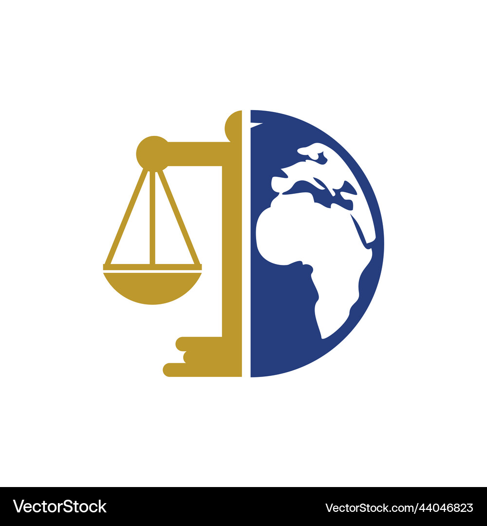 Soccer law logo design Royalty Free Vector Image