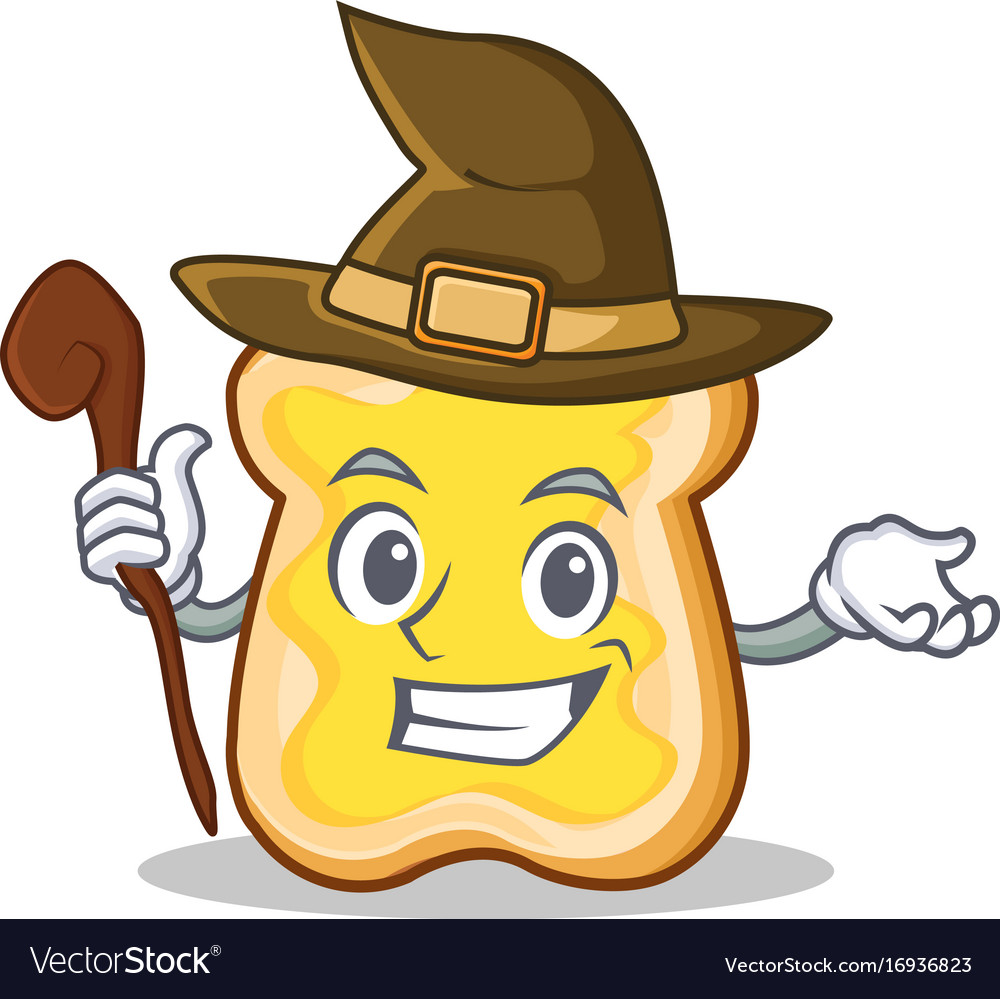 Witch slice bread cartoon character