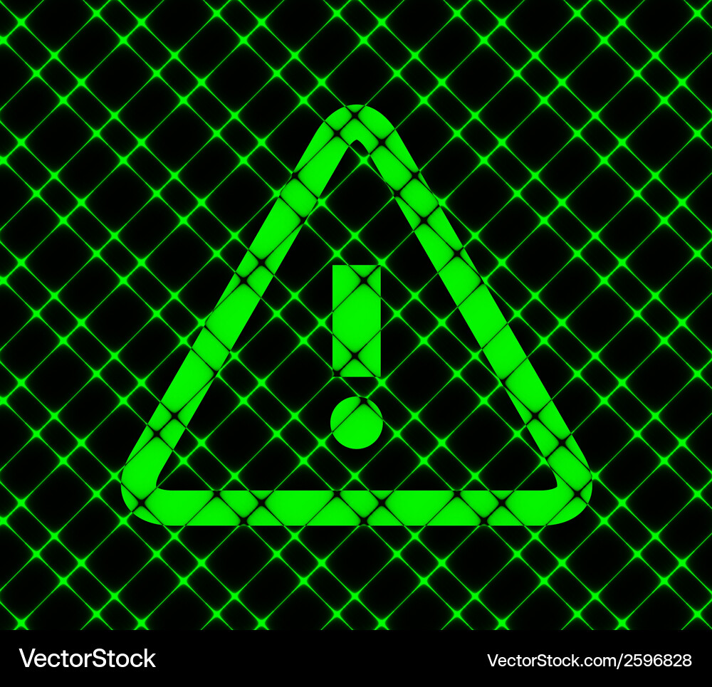 Danger exclamation mark flat modern web button Vector Image