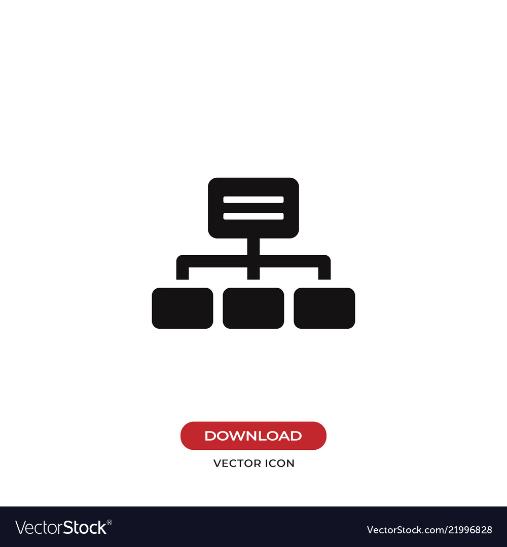 Hierarchical structure icon vector image Hierarchical structure icon