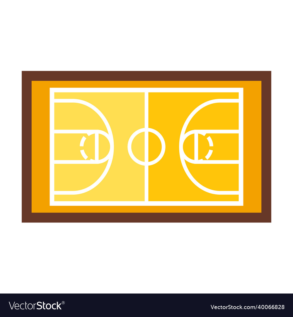 Icon of basketball court sport equipment