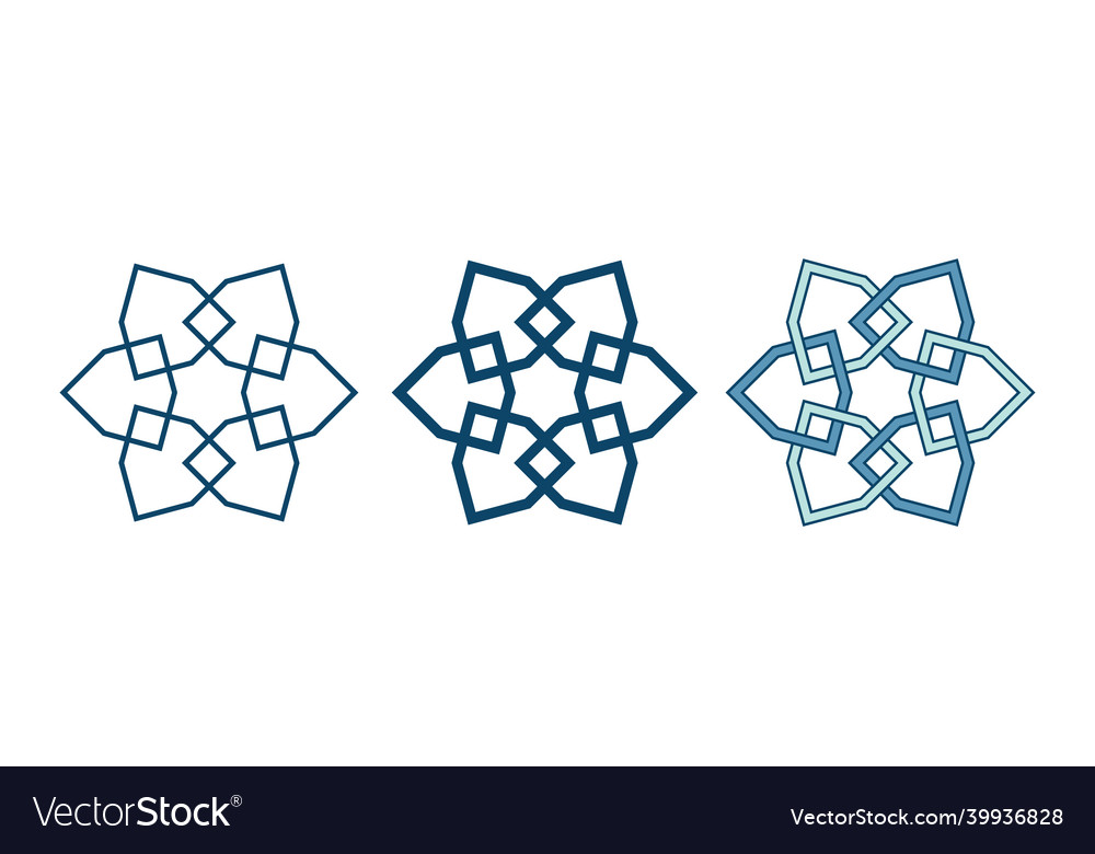 Islamische Zierrosette für Rosmarin Grußkarte