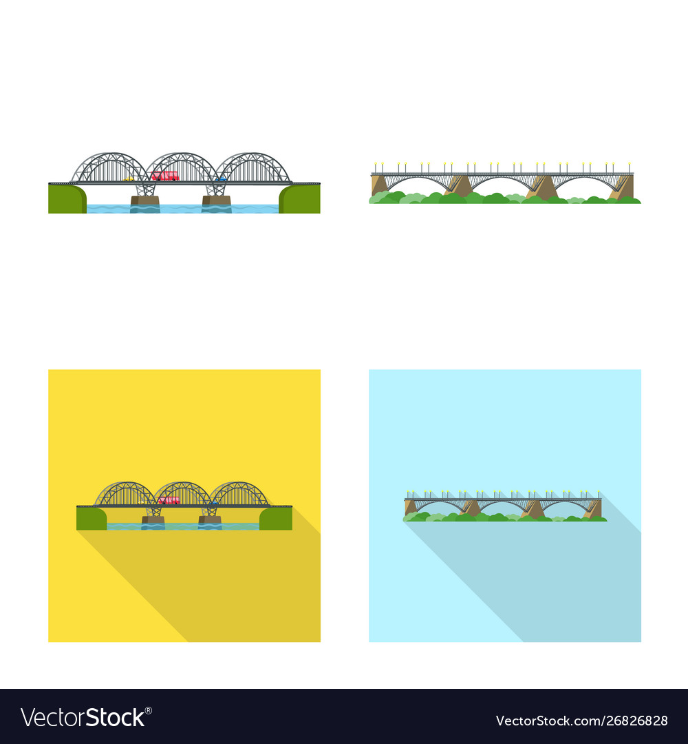 Isolated object connection and design logo set