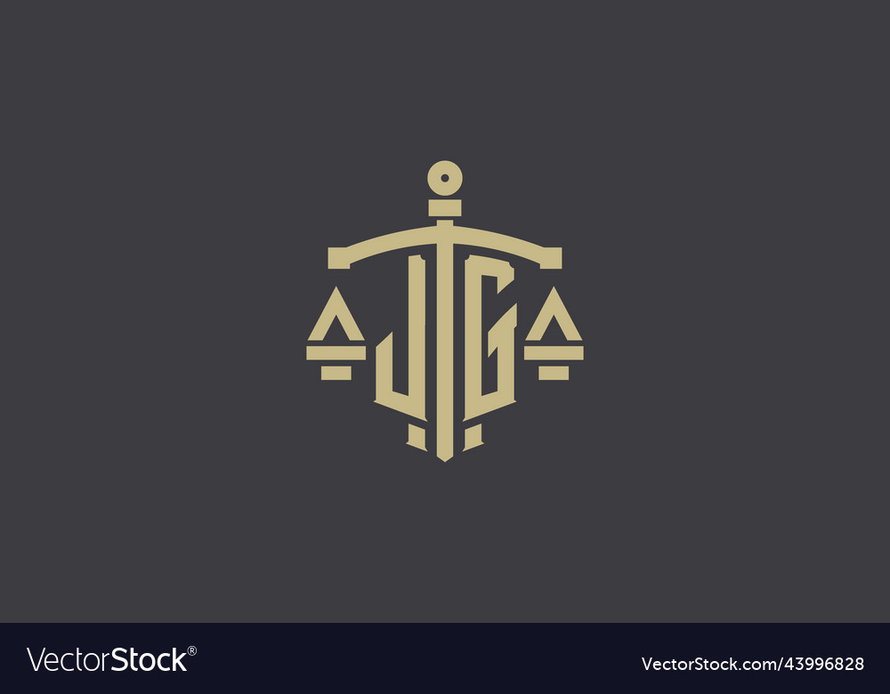 Letter jg logo for law office and attorney
