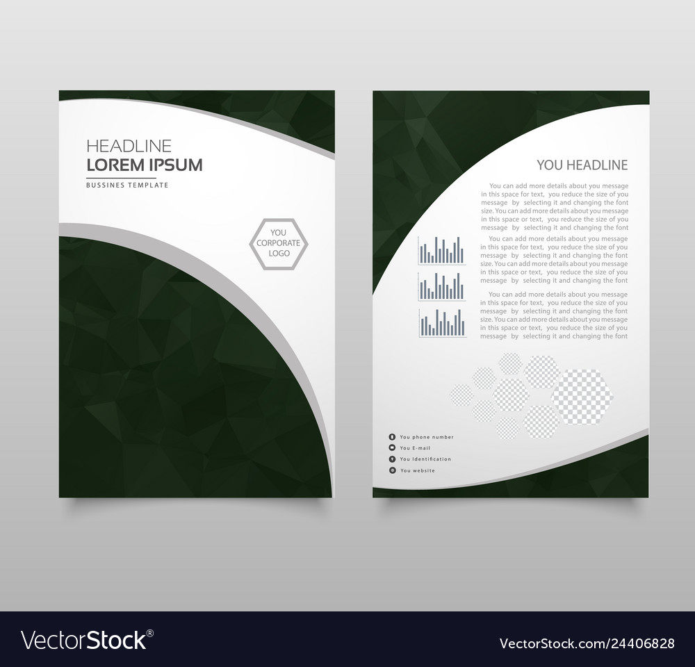 Modern brochure layout flyer and cover design