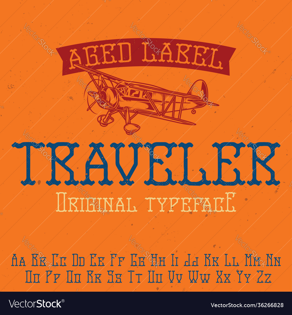 Original label typeface