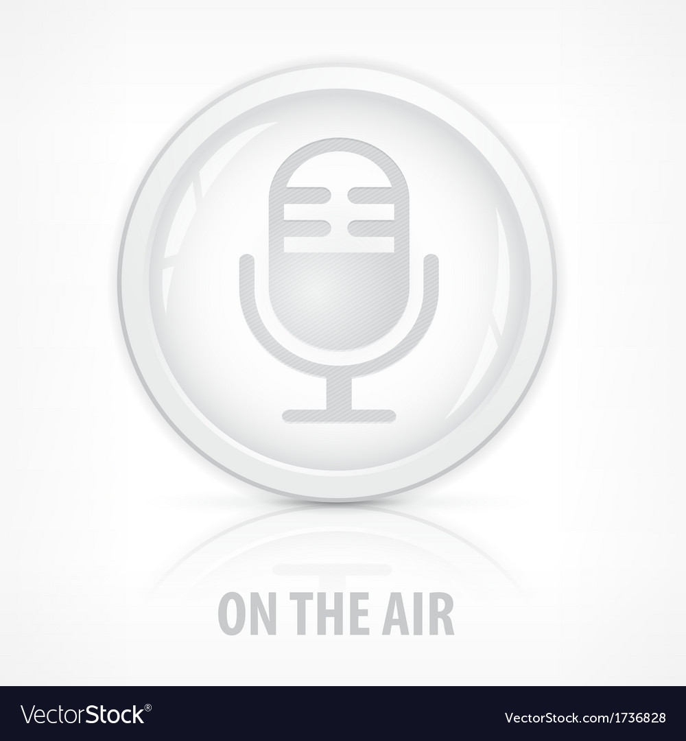 Retro Microphone Button