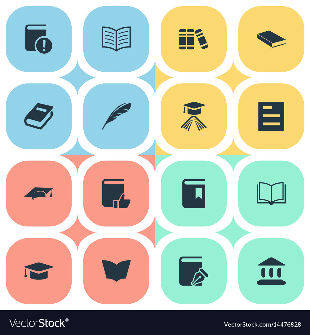 Set of simple knowledge icons