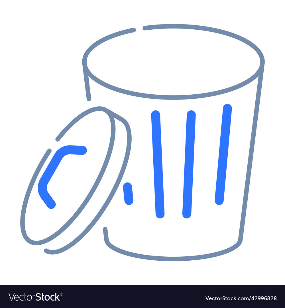 Trash recycle empty state single isolated icon