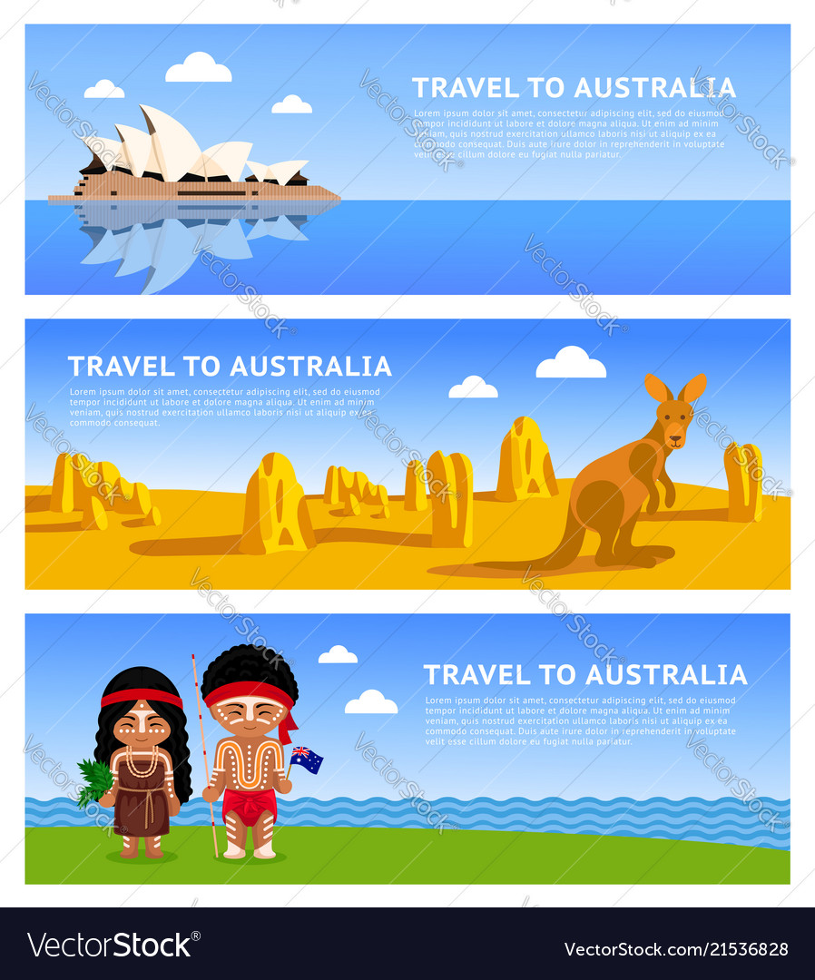 Travel to australia Royalty Free Vector Image - VectorStock