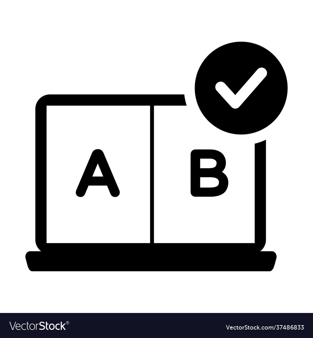 Ab testing Royalty Free Vector Image - VectorStock