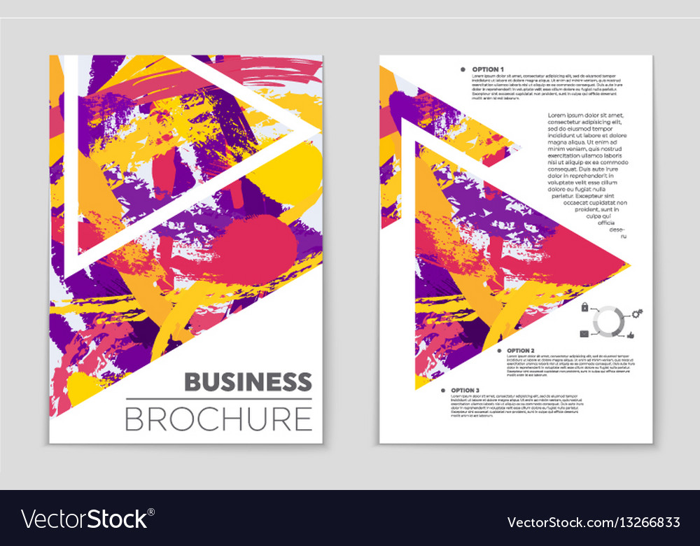 Abstract layout background set for art