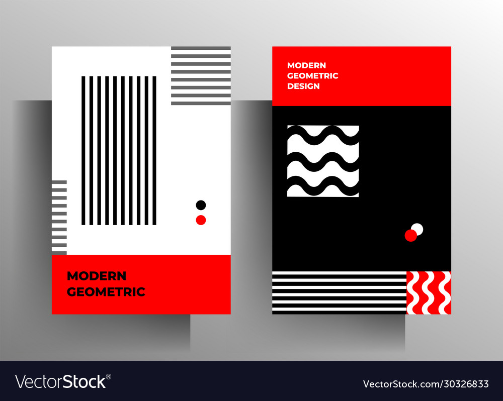 Cover Design Template Set minimalistische geometrische