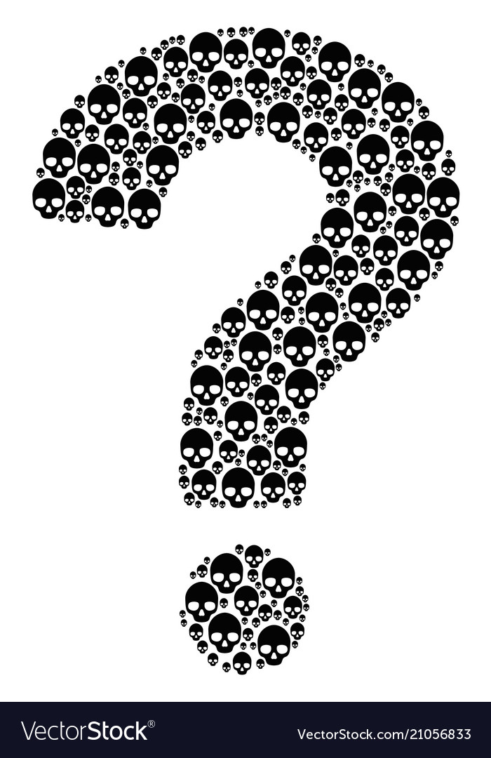 Help shape of skull icons vector image Help shape of skull icons
