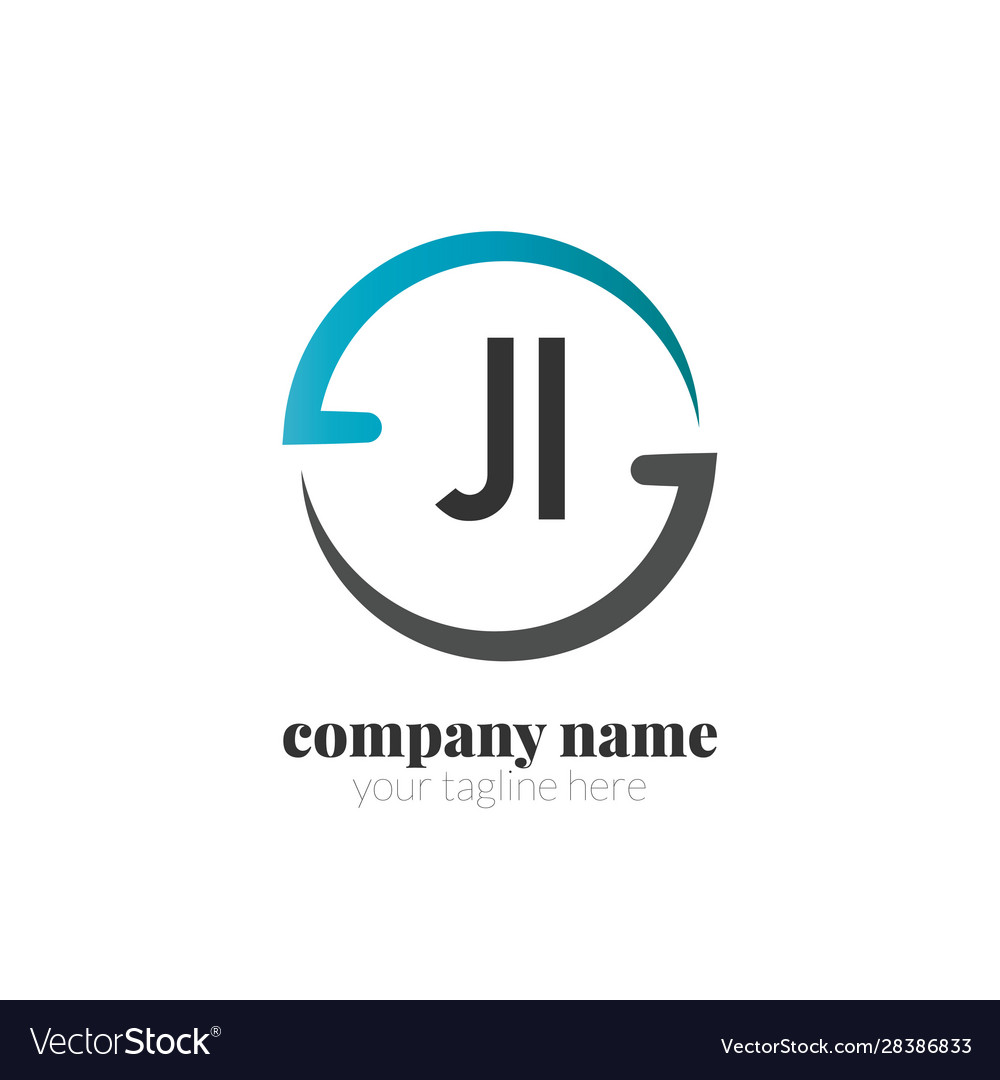 Initial letter creative circle logo concept