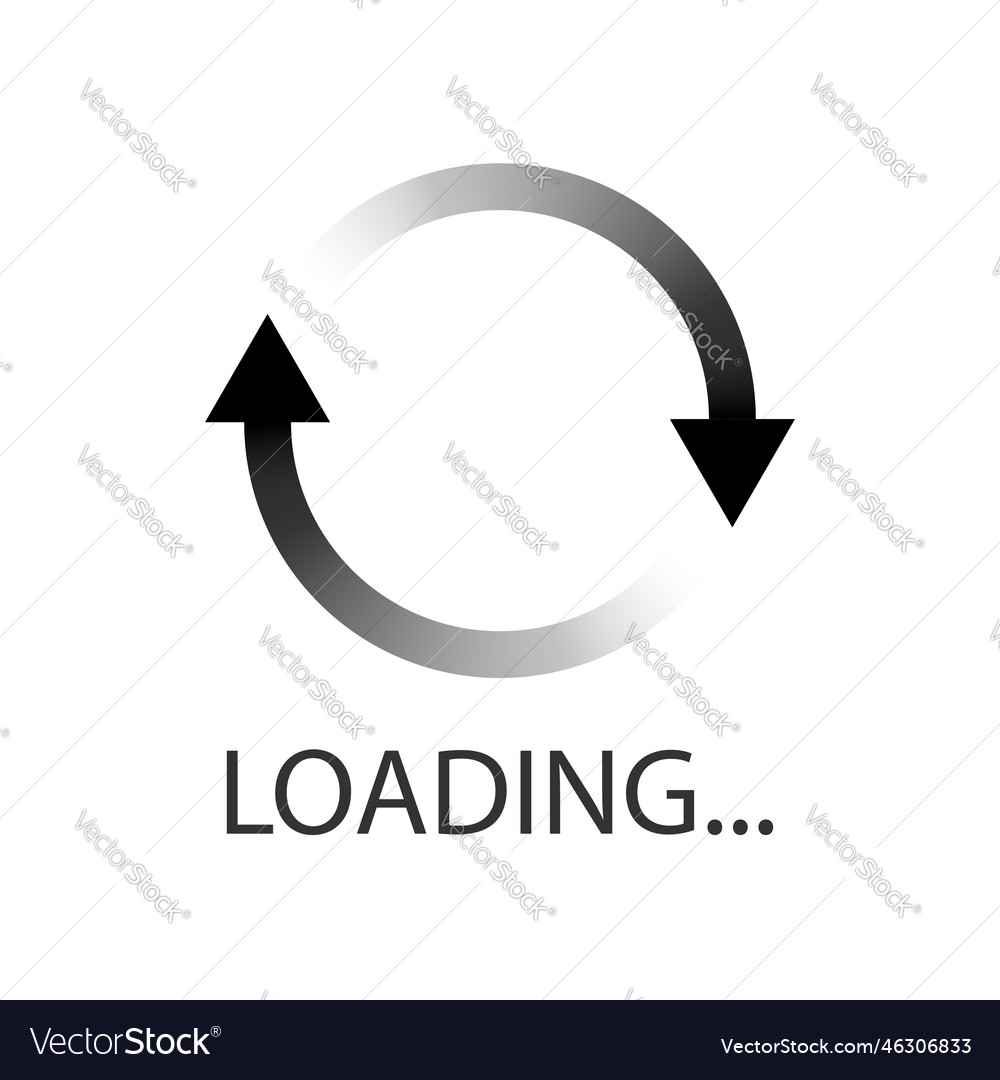 Loading bar icon in flat style progress indicator