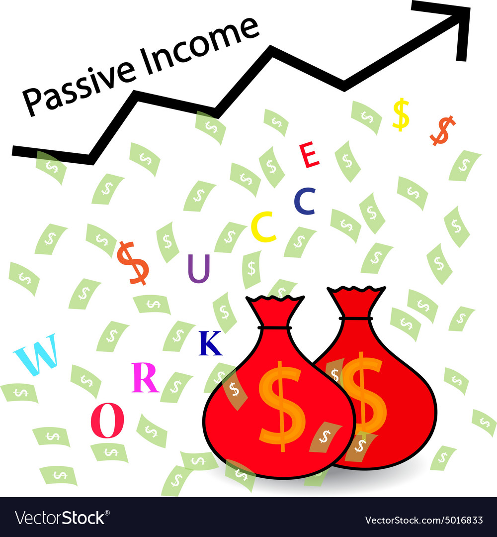 Passive Income And Financial Freedom Concept Vector Image 4211