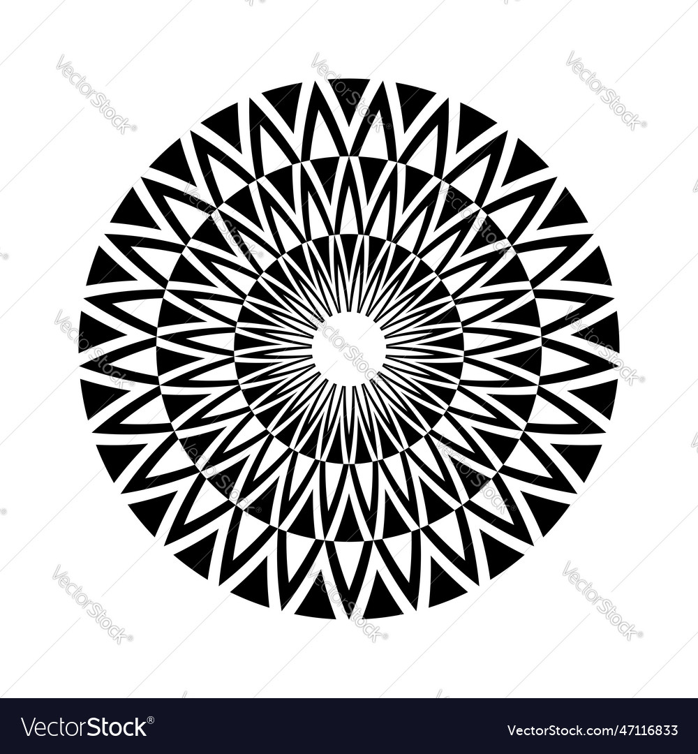 Radial circle pattern