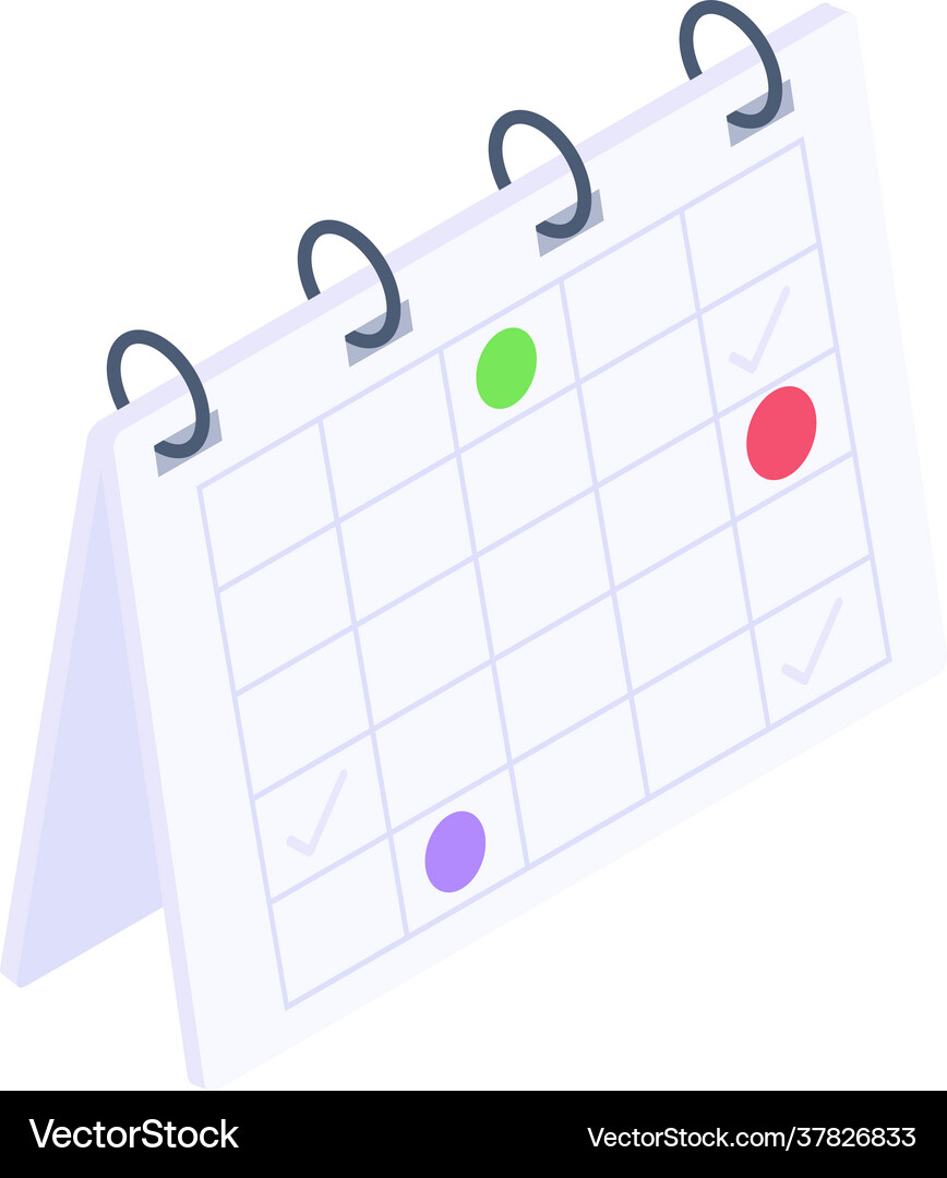 Schedule Royalty Free Vector Image - VectorStock