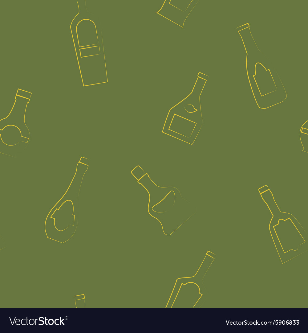 Seamless background with bottles