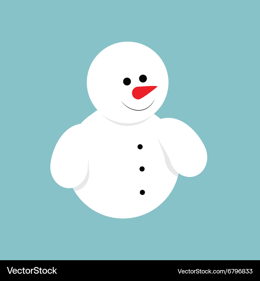 Snowman icon Royalty Free Vector Image - VectorStock