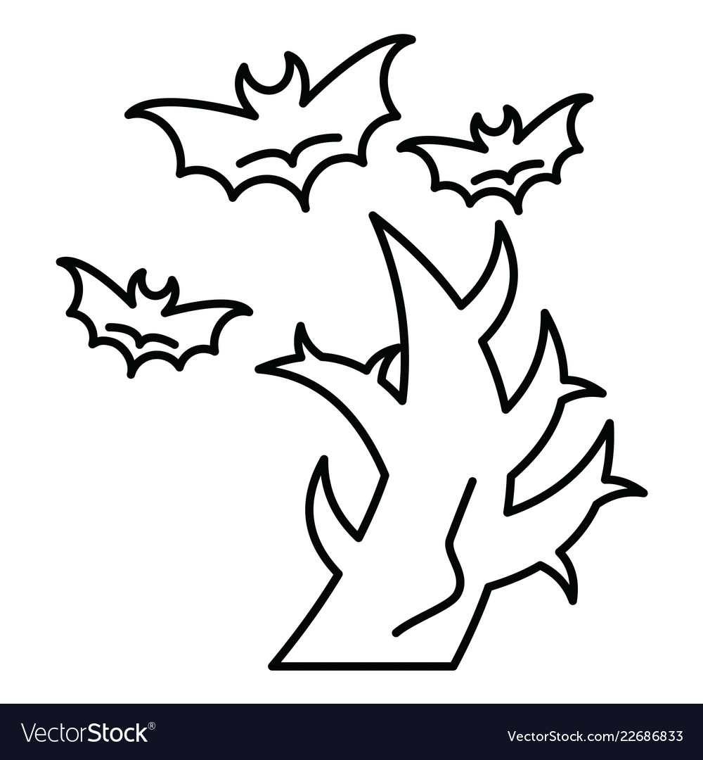 Tree icon in creative design with elements