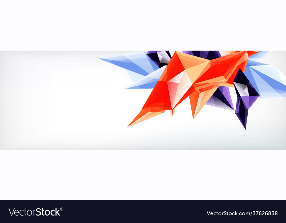3d triangles and pyramids abstract