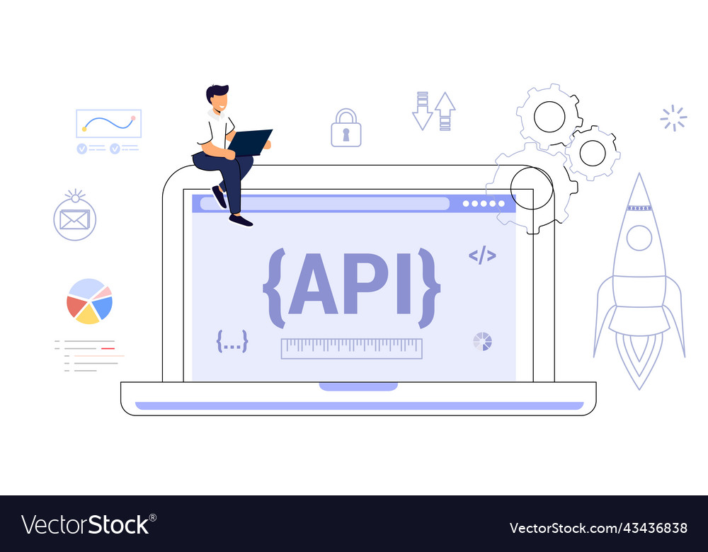 Software zur Programmierung der Applikationen vector image Software zur Programmierung der Applikationen